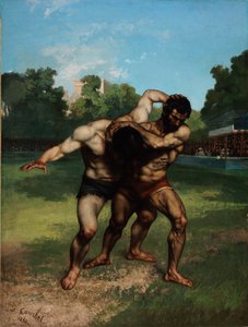 Die Ringer von Gustave Courbet