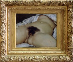 Der Ursprung der Welt - Das Modell könnte Joanna Hiffernan, bekannt als Jo, sein - Gemälde von Gustave Courbet von Gustave Courbet