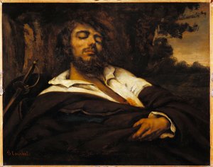 Das Selbstporträt des Malers verwundet. (Öl auf Leinwand) von Gustave Courbet