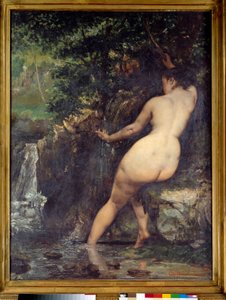 Die Quelle oder Badende an der Quelle von Gustave Courbet