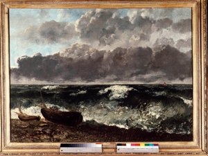 Das stürmische Meer sagt die Welle von Gustave Courbet