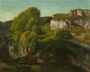 Tal der Loue, in der Nähe von Ornans, ca. 1860 von Gustave Courbet
