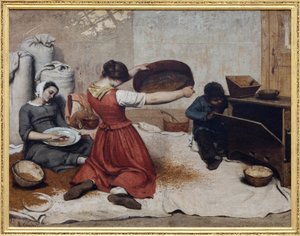 Die Weizensieber von Gustave Courbet