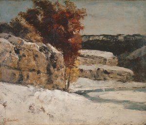 Winterlandschaft, 1865-70 von Gustave Courbet