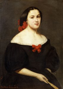 Frau mit einem Fächer, 1861