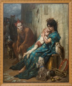 Akrobaten - Die Saltimbanques (das verwundete Kind) - Gemälde von Gustave Doré (1832-1883) von Gustave Dore