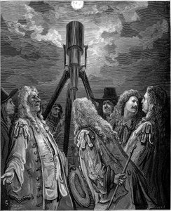Ein Tier im Mond: Fabel von Jean de la Fontaine, illustriert von Gustave Doré - Ein Tier im Mond von Gustave Dore