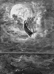 Baron Münchhausen: Reise zum Mond, von Doré