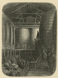 Brauereiarbeiter im Lagerhaus von Gustave Dore