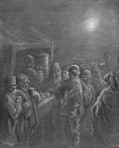 Kaffeestand - Früher Morgen, 1872 von Gustave Dore