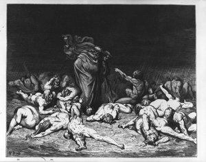Dante und Virgil in der Hölle, Illustration aus 