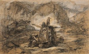 Die drei Hexen aus Shakespeares Macbeth von Gustave Dore