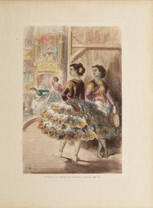 El fandango im Theater von San Fernando de Sevilla, ca. 1874 von Gustave Dore