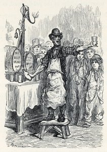 Ingwerbier-Verkäufer in den 1870er Jahren von Gustave Dore