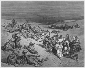 Gustave Doré Bibel: Die Viehpest von Gustave Dore