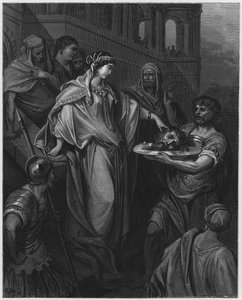Die Tochter des Herodes erhält den Kopf Johannes des Täufers von Gustave Dore