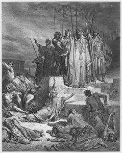 Gustave Doré Bibel: Die Hungersnot in Samaria von Gustave Dore