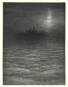 Gustave Doré Illustration für Coleridges Rime of the Ancient Mariner (Gravur) von Gustave Dore