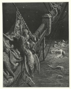 Gustave Doré Illustration für Coleridges Rime of the Ancient Mariner (Gravur) von Gustave Dore