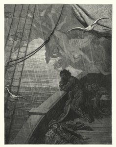 Gustave Doré Illustration für Coleridges Rime of the Ancient Mariner (Gravur) von Gustave Dore