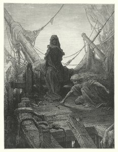 Gustave Doré Illustration für Coleridges Rime of the Ancient Mariner (Gravur) von Gustave Dore