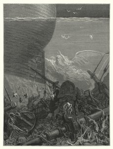 Gustave Doré Illustration für Coleridges Rime of the Ancient Mariner (Gravur) von Gustave Dore