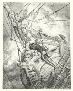 Gustave Doré Illustration für Coleridges Rime of the Ancient Mariner (Gravur) von Gustave Dore