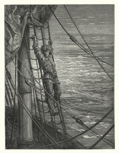 Gustave Doré Illustration für Coleridges Rime of the Ancient Mariner (Gravur) von Gustave Dore