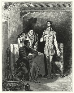 Gustave Dorés Don Quixote: "Er erzählte den Herren die ganze Geschichte ihrer Verzauberung" von Gustave Dore