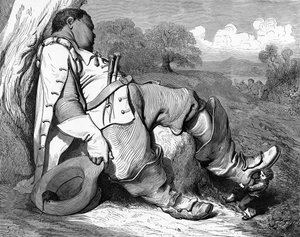 Hop o my Thumb, Gravur von Gustave Doré von Gustave Dore