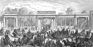 Hyde Park Corner - Piccadilly Eingang, 1872 von Gustave Dore