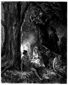Illustration von Gustave Doré für den Roman von François René de Chateaubriand, Atala, Ausgabe Hachette 1863