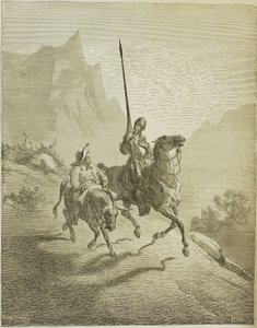 Illustration zum Buch Don Quijote de la Mancha von M. de Cervantes, 1863