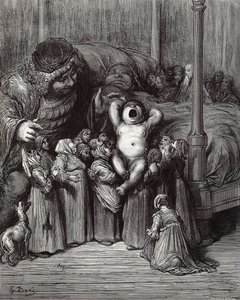 Illustration zum Buch Gargantua und Pantagruel von Rabelais