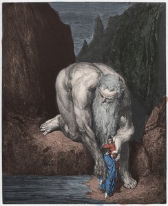 Inferno, Gesang 31: Der Riese Antaeus von Gustave Dore