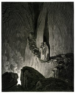 Die Hölle (La Divina Commedia) von Dante Alighieri, illustriert von Gustave Doré. Hachette-Ausgabe 1861. Französische Übersetzung von Pier-Angelo Fiorentino