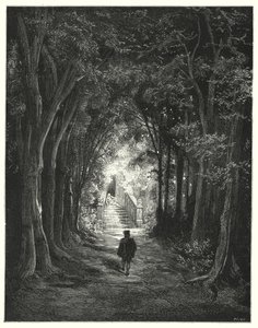 La Belle Au Bois Dormant; Dornröschen (Gravur) von Gustave Dore