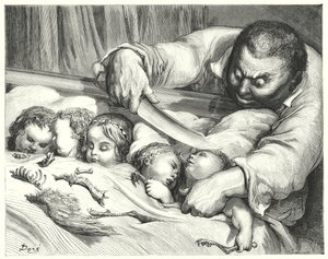 Le Petit Poucet; Däumling (Gravur)