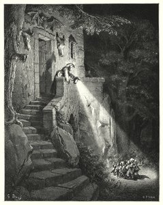 Der kleine Däumling (Gravur) von Gustave Dore