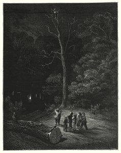 Der kleine Däumling (Gravur) von Gustave Dore
