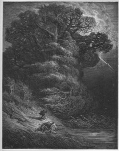 Die Eiche und das Schilfrohr - aus "Fabeln" von Jean de La Fontaine von Gustave Dore
