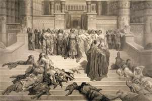 Moses vor dem Pharao von Gustave Dore