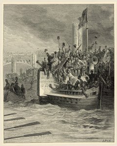 Oxford und Cambridge Bootsrennen, Putney von Gustave Dore