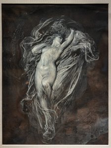 Paolo und Francesca da Rimini in der Hölle, vor 1861 von Gustave Dore