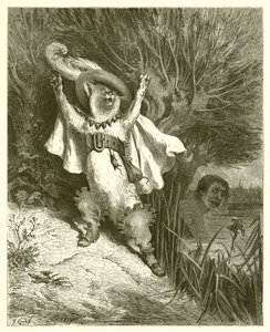 Der gestiefelte Kater, ca. 1868 von Gustave Dore