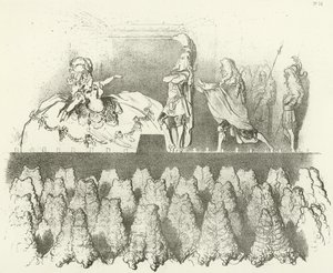 Racine vor dem Hof von Versailles 1695 von Gustave Dore