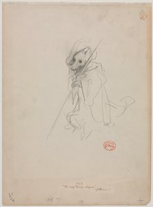 Skizze für Der Wolf wurde zum Hirten, ca. 1868 von Gustave Dore