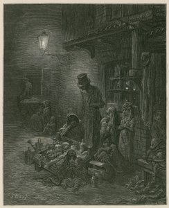 Slums in London von Gustave Dore