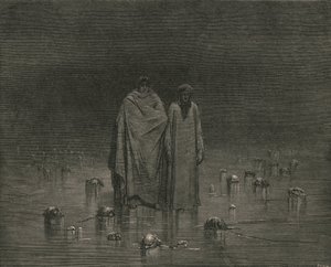 Achte gut darauf, dass deine Sohlen nicht auf die Köpfe deiner armen Brüder treten, um 1890 von Gustave Dore