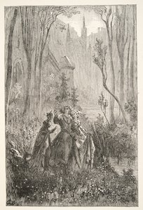 Die Gräfin des Brunnens und ihre Jungfrauen, aus Geschichten der Tage von König Artus von Charles Henry Hanson, veröffentlicht 1898